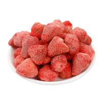 100% Real Organic Fruit Freeze-dried Red Strawberry FD Fresh Fruit Snacks Bulk